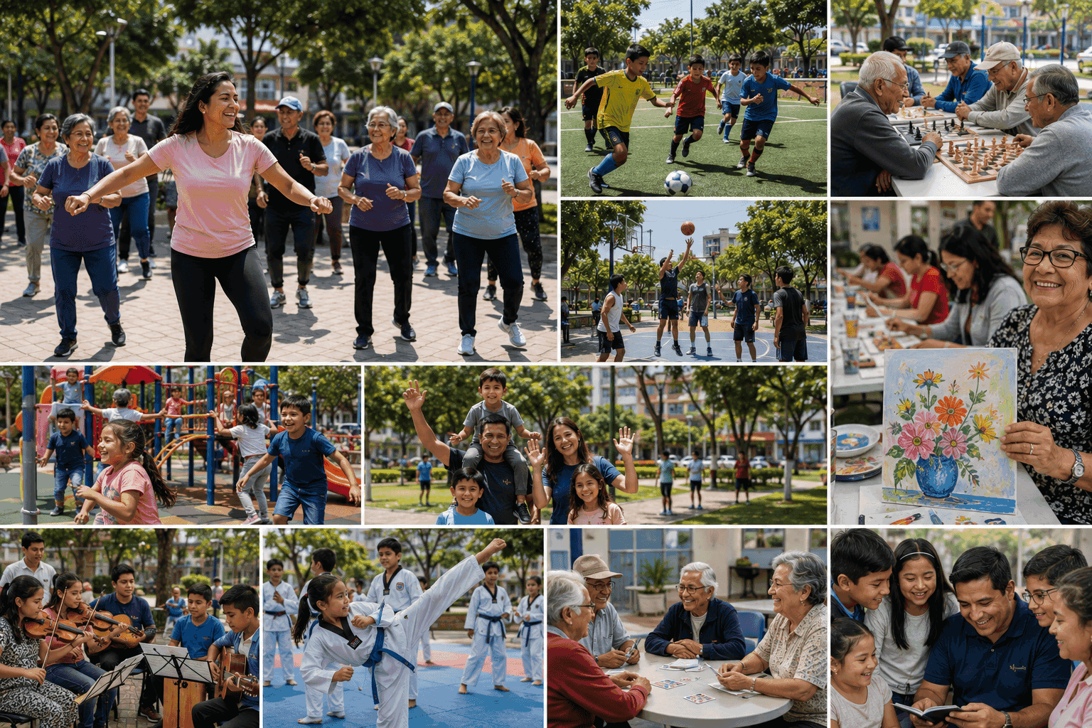 Programas sociales para niños jóvenes adultos mayores y familias en Lince